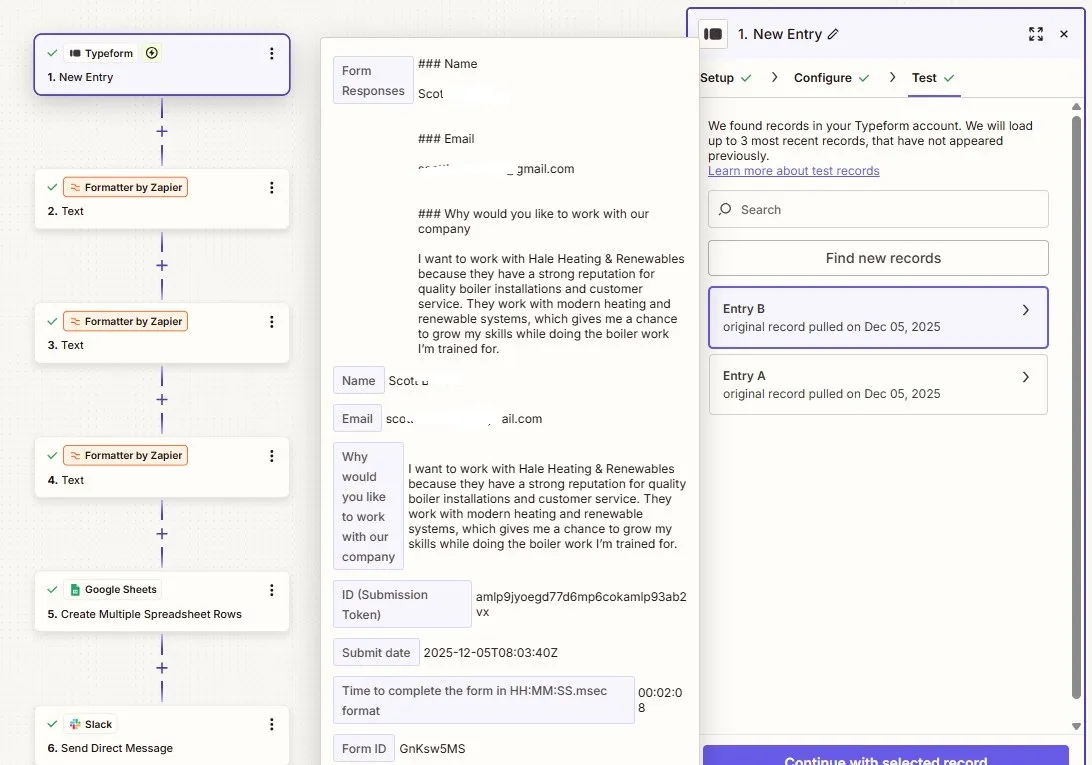 Typeform Trigger Setup